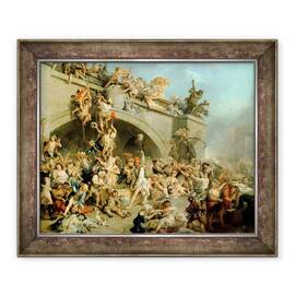 Tablou inramat - Johann Zoffany - jefuind crama Regelui - - Roveli