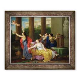 Tablou inramat - Joseph-Marie Vien the Elder - Cupidon fugind de sclavie - - Roveli