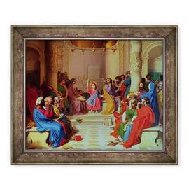 Tablou inramat - Jean Auguste Dominique Ingres - Isus printre doctori - - Roveli