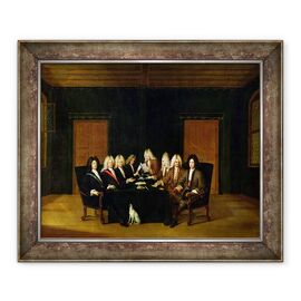 Tablou inramat - Johann Rudolph Huber the Elder - Plenipotentiarii la Congresul de la Baden - - Roveli