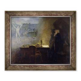 Tablou inramat - Jean Joseph Weerts - Viziunea lui Robespierre - - Roveli