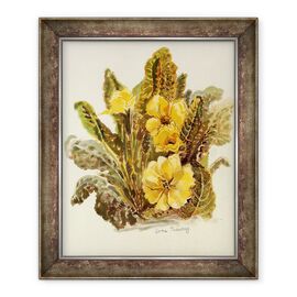 Tablou inramat - Joan Thewsey - Primrose, 2010, acuarela pe hartie lucrata manual - - Roveli