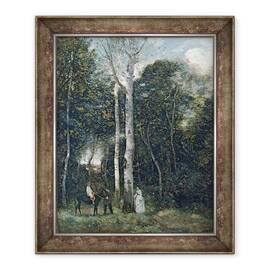 Tablou inramat - Jean Baptiste Camille Corot - Parc des Lions la Port-Marly - - Roveli