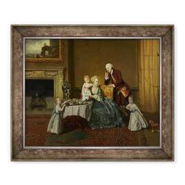Tablou inramat - Johann Zoffany - Ioan, al paisprezecelea Lord Willoughby de Broke, si familia sa - - Roveli