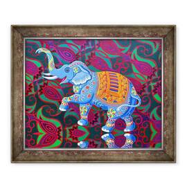 Tablou inramat - Jane Tattersfield - Elefant Indian, 2016 - - Roveli