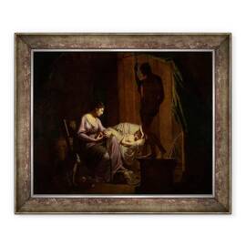 Tablou inramat - Joseph Wright of Derby - Penelope Unraveling Ei Web - - Roveli