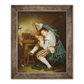 Tablou inramat - Jean Baptiste Greuze - Chitaristul - - Roveli