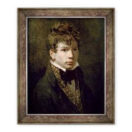 Tablou inramat - Jacques Louis David - Portretul Tanarului Ingres 1780-1867 1790s - - Roveli