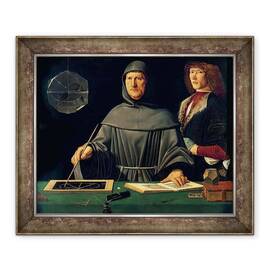 Tablou inramat - Jacopo de' Barbari - Portret De Luca Pacioli c.1445-c.1514 1495 - - Roveli