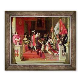 Tablou inramat - Jean Auguste Dominique Ingres - Filip al V-lea al Spaniei facandu-l pe maresalul James FitzJames, Duce de Berwick, un cavaler al Lanii de Aur dupa batalia de la Almansa - - Roveli