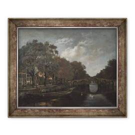 Tablou inramat - Jan Wijnants - Herengracht, Amsterdam - - Roveli