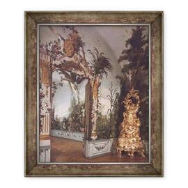 Tablou inramat - Johann Wenzel Bergl - Apartamentele Bergl - decor trompe loeil pictat de Johann Bergl - - Roveli