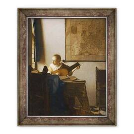 Tablou inramat - Jan Vermeer - Femeie cu lauta - - Roveli