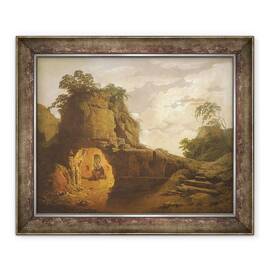 Tablou inramat - Joseph Wright of Derby - Mormantul lui Virgil, cu figura lui Silius Italicus - - Roveli