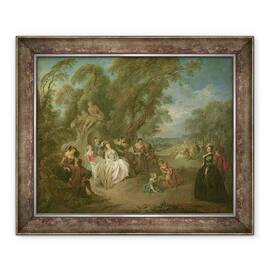 Tablou inramat - Jean-Baptiste Joseph Pater - Fête Champêtre - - Roveli