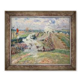 Tablou inramat - Jean Baptiste Armand Guillaumin - Cele Doua Trenuri - - Roveli