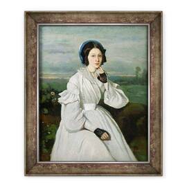Tablou inramat - Jean Baptiste Camille Corot - Portret De Louise Claire Sennegon, viitoarea Madame Charmois - - Roveli