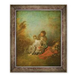 Tablou inramat - Jean Antoine Watteau - Faux Pas - - Roveli