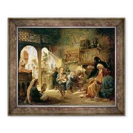 Tablou inramat - Konstantin Egorovich Makovsky - Cafenea in Cairo - - Roveli