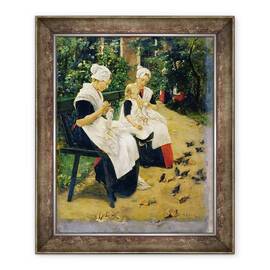 Tablou inramat - Max Liebermann - Amsterdam orfani in gradina - - Roveli