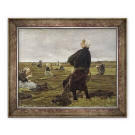 Tablou inramat - Max Liebermann - Repararea plaselor - - Roveli