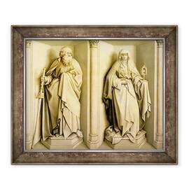 Tablou inramat - Master of Flemalle - Sfantul Iacob cel Mare si Sfantul Clare - - Roveli
