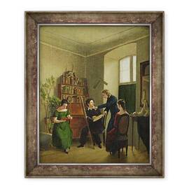 Tablou inramat - Louis Asher - Artistul din studioul sau - - Roveli