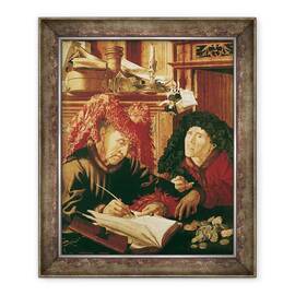 Tablou inramat - Marinus van Reymerswaele - Doi colectori de impozite - - Roveli