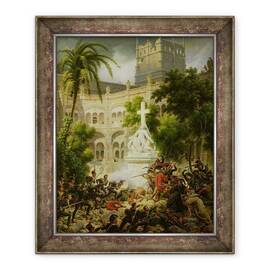 Tablou inramat - Louis Lejeune - Atac asupra Manastirii San Engracio din Zaragoza, 8 februarie 1809 - - Roveli