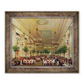 Tablou inramat - Le Baron Attalin - Sarbatoarea la Tuileries pentru a sarbatori casatoria lui Leopold I 1790-1865 cu Printesa Louise de Orleans 1812-50 1832 - - Roveli