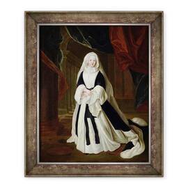 Tablou inramat - Louis de Silvestre - Portret De Louis-Francoise de Bourbon 1673-1743 Mademoiselle de Nantes in doliu imbracaminte - - Roveli