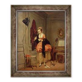Tablou inramat - Louis Coulon - Iubita stapana - - Roveli