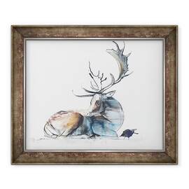 Tablou inramat - Mark Adlington - Buck si Pasare - - Roveli