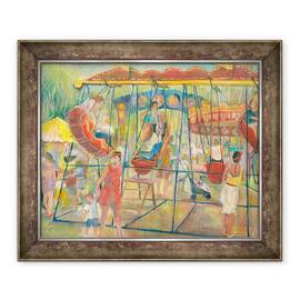 Tablou inramat - Mary Kuper - Barci swing - - Roveli