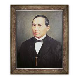 Tablou inramat - Scoala Mexicana - Portret De Benito Juarez - - Roveli