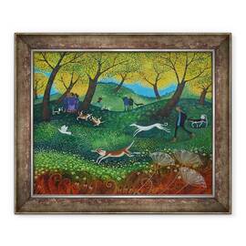 Tablou inramat - Lisa Graa Jensen - Pals Doggie, 2012 - - Roveli