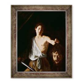 Tablou inramat - Michelangelo Merisi da Caravaggio - David cu capul lui Goliat - - Roveli