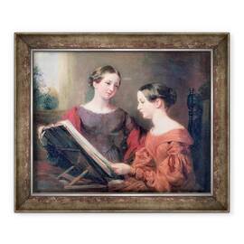 Tablou inramat - Margaret Sarah Carpenter - Surorile - - Roveli