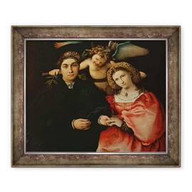 Tablou inramat - Lorenzo Lotto - Signor Marsilio Cassotti si sotia sa, Faustina - - Roveli
