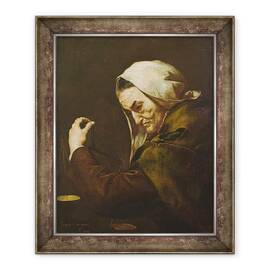 Tablou inramat - Jusepe de Ribera - Batranul Casurer - - Roveli