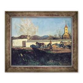 Tablou inramat - Karoly Ferenczy - Seara din martie - - Roveli