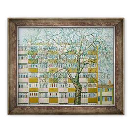 Tablou inramat - Noel Paine - Canning Town de iarna - - Roveli