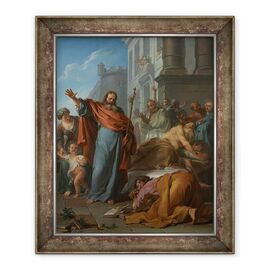 Tablou inramat - Noel-Nicholas Coypel - Miracolele Sfantului Iacob cel Mare - - Roveli