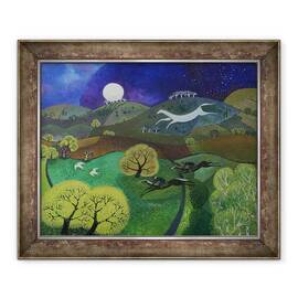 Tablou inramat - Lisa Graa Jensen - Creta Horse Hill - - Roveli