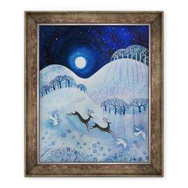 Tablou inramat - Lisa Graa Jensen - Pace cu zapada - - Roveli