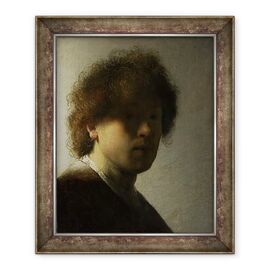 Tablou inramat - Rembrandt Harmensz van Rijn - Autoportret ca un tanar - - Roveli