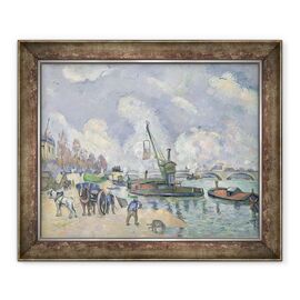 Tablou inramat - Paul Cezanne - Quai de Bercy, Paris - - Roveli