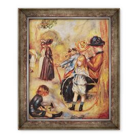 Tablou inramat - Pierre Auguste Renoir - in Gradinile Luxemburg - - Roveli
