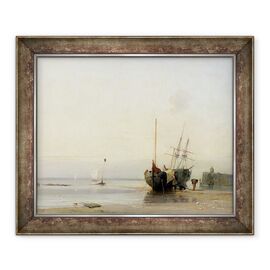Tablou inramat - Richard Parkes Bonington - Pier Calais - - Roveli
