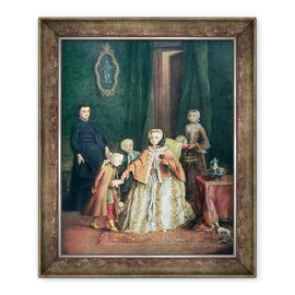 Tablou inramat - Pietro Longhi - Sarutand mana - - Roveli